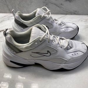 White & Silver Nike Tekno sz 9